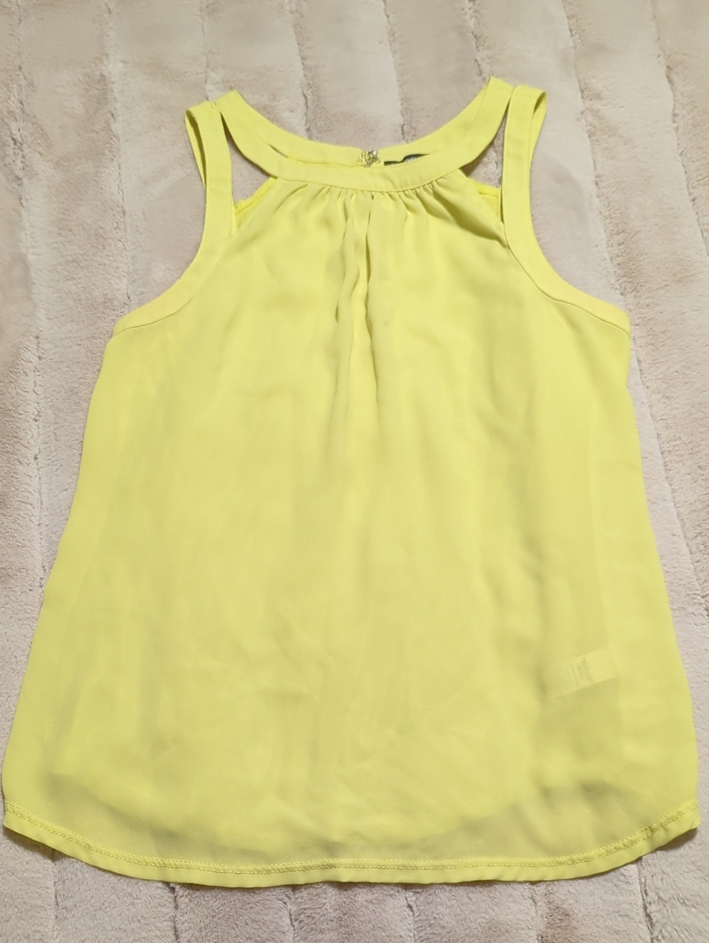 Express Lemon Yellow Halter-Style Sleeveless Camisole